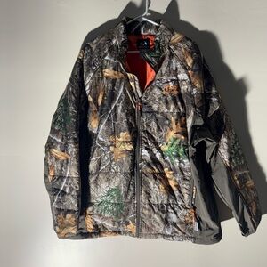 Realtree Camo Hunting Jacket Size 2XL Lightweight Zip Outdoor Coat